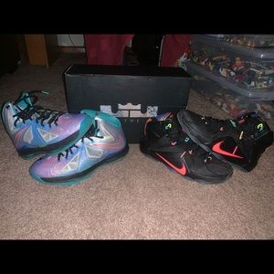 Lebron 10 and Lebron 12
